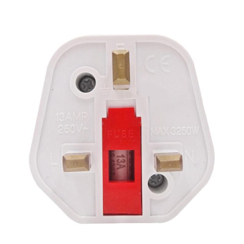 British standard conversion plug EU UK 3 Pin Plug 13A Travel 250V Adapter Universal Converter