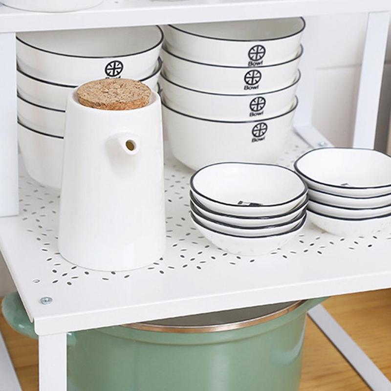 Étagère de rangement, organiseur de placard, pour la cuisine, organiseur de placard, pour l'espace de garde-robe décoratif, économie d'étagère S1C4