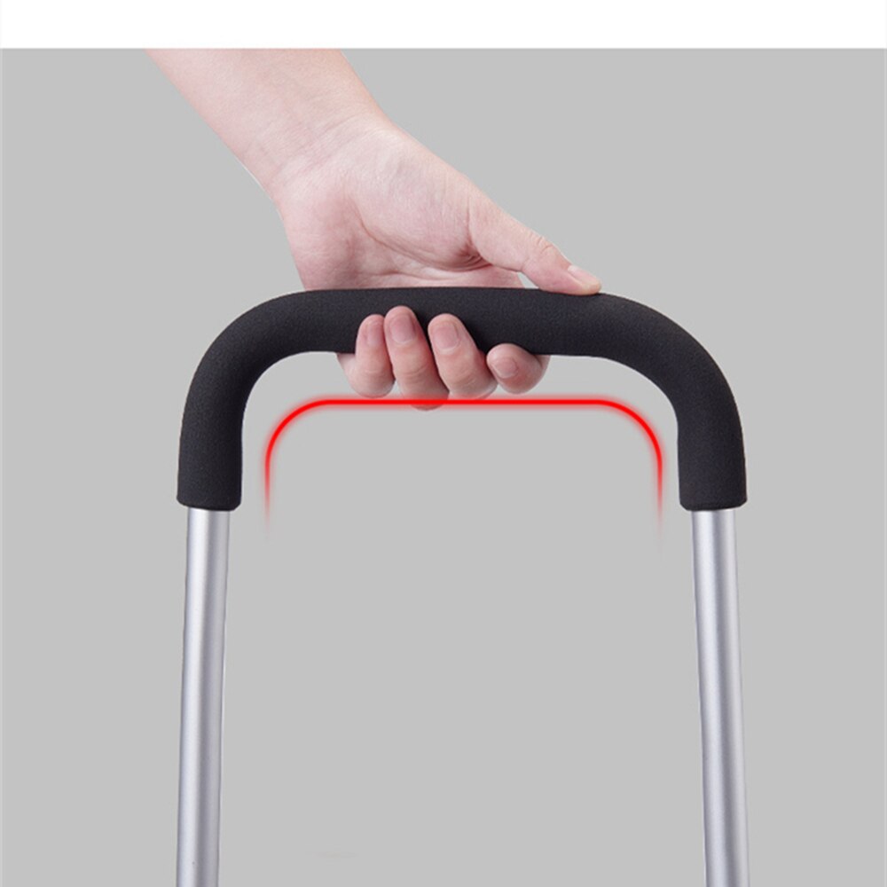 B-LIFE Folding Stair Climber Trolley Dolly Cart Groceries-Portable Shopping Bag for Old People Hand Truck with Wheels Waterproof