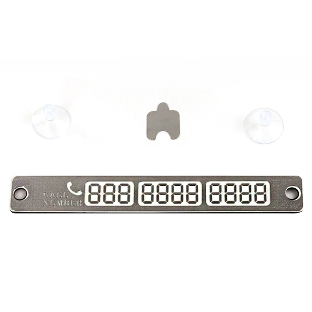 Auto Lichtgevende Tijdelijke Parkeerkaart Met Sukkels En Nachtlampje Telefoonnummer Tijdelijke Stop Teken Kaart Plaat