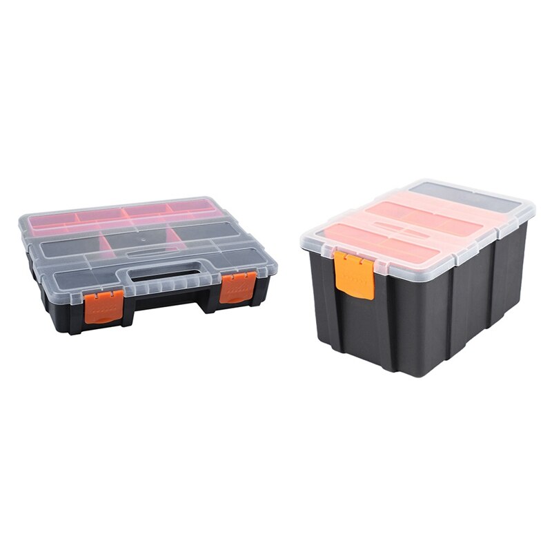 2 Stck Tragbare Kunststoff Werkzeug Teile Kasten Elektronische Komponente Kasten Material Kasten F-290 &Ampere; F-156D: Ursprünglich Titel