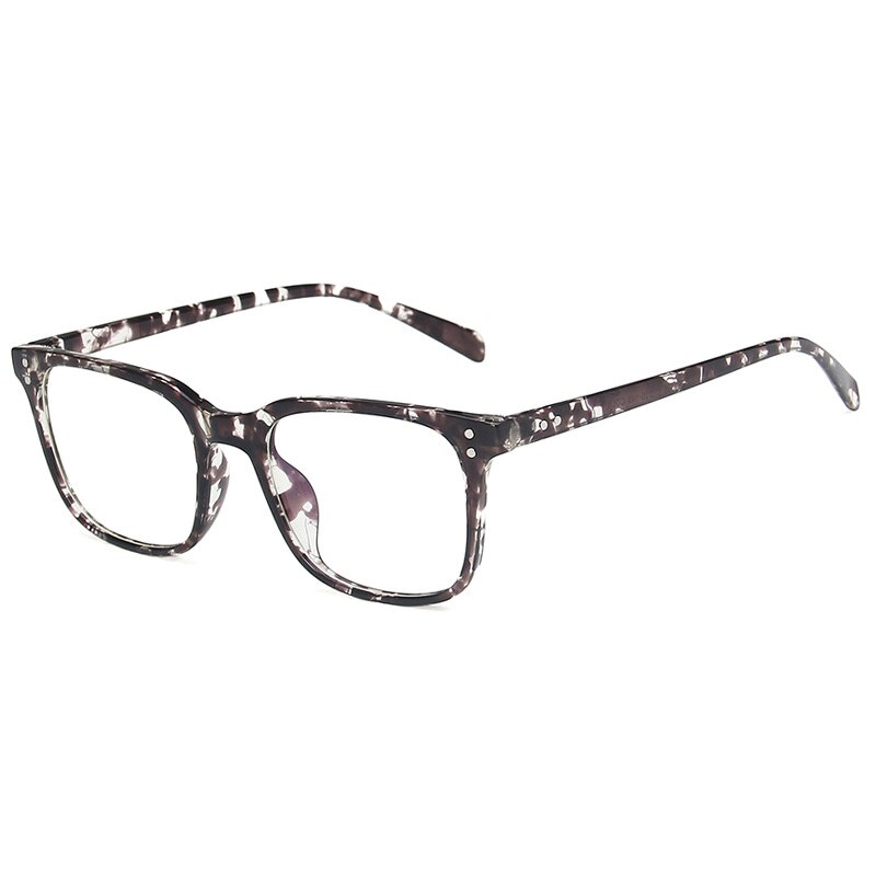 Anti Blue light TR90 Optical Frames Women Men Eyewear Retro Computer Glasses Eyeglasses Ultralight: black flower