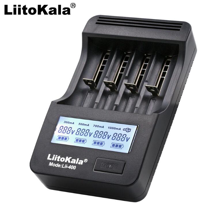 Liitokala lii-500 400 300 Lii-PD4 S1 LCD 3.7V 18650 26650 18500 18350 16340 17500 21700 20700 1.2V AA AAA Ni-MH Battery Charger: Lii-400 Only charger