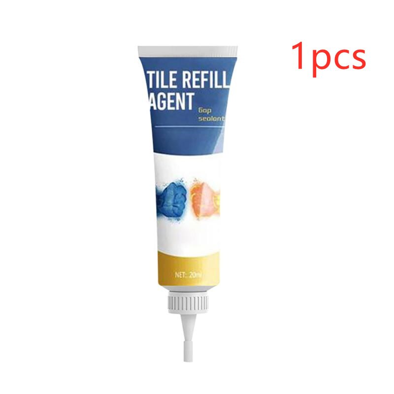 Tile Repair Paste Household Tile Gap Crack Mending Holes Fill Agent Floor Gap Filler Cream Easy To Solution Tile Filler Agent: 1pc