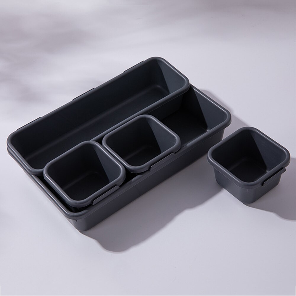 8-Piece Set Drawer Style Storage Box Tray Separate Free Combination Multi-Purpose DIY Home Office Small Object Storage Case