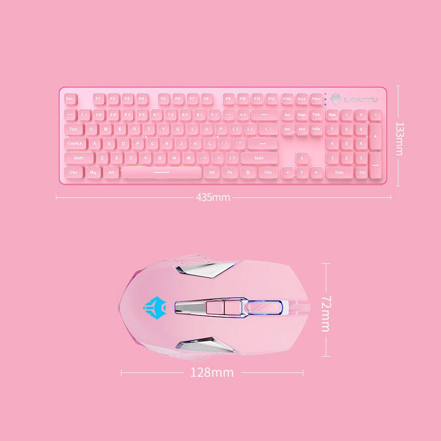 Gaming Keyboard Backlit Keyboard With Silent Gaming Mouse Set Keyboard Mouse Gamer Kit For Computer Game PC Laptop