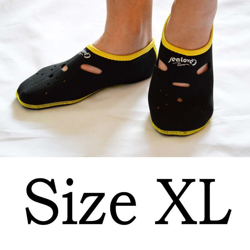 Calcetines de buceo de neopreno antideslizantes calcetín de playa natación surf neopreno para adultos: black XL
