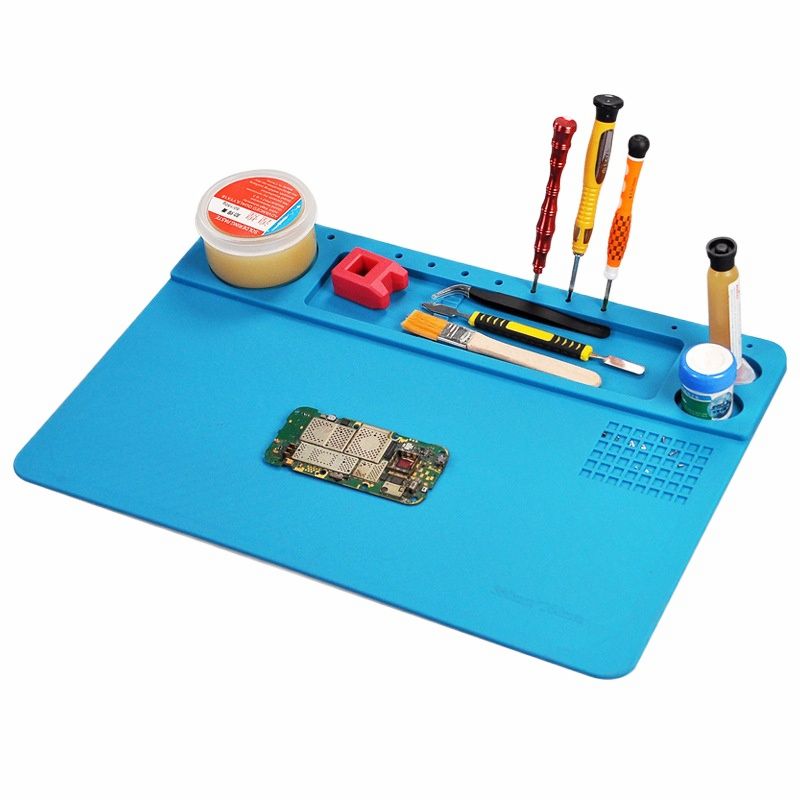 Reparatie Pad Isolatie Hittebestendige Siliconen Soldeerstation Gereedschap Bga Warmte Solderen Mat Esd Mat Onderhoud Platform