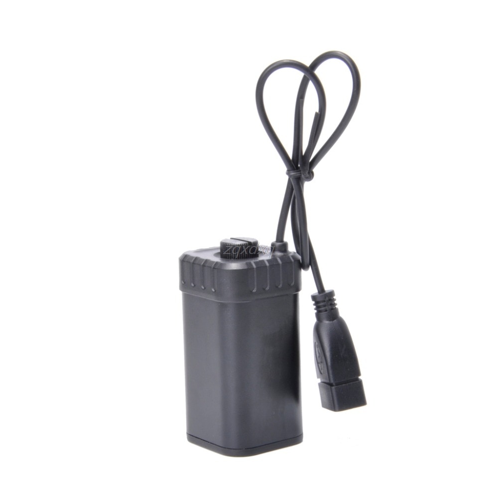 Cargador de batería portátil USB de 5V, negro, resistente al agua, 4X, AA, caja de Banco de energía, y