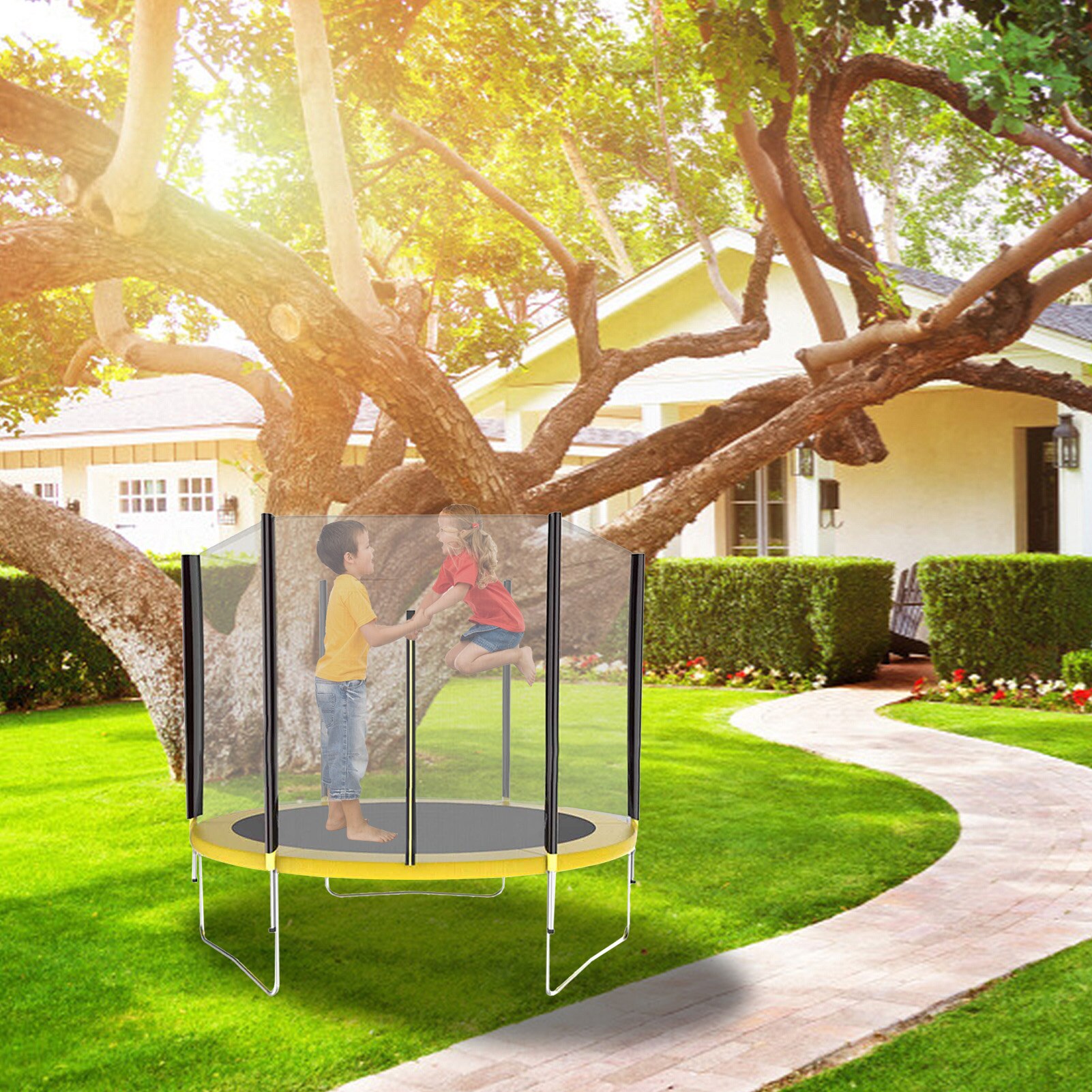 Trampoline Protective Net Anti-fall PE Trampoline Jumping Pad Safety Net Protection Guard Outdoor Indoor Children Supplies