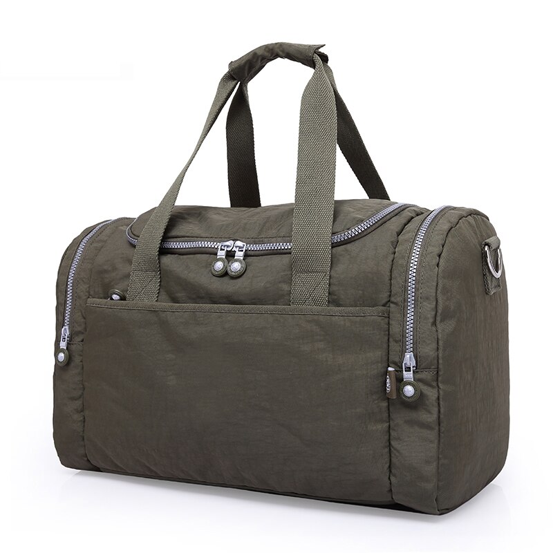 TEGAOTE – sacs de voyage grande capacité pour femmes, 2022, sac de voyage imperméable, sac de voyage, fourre-tout décontracté, grand voyage de week-end, sac touristique: vert militaire