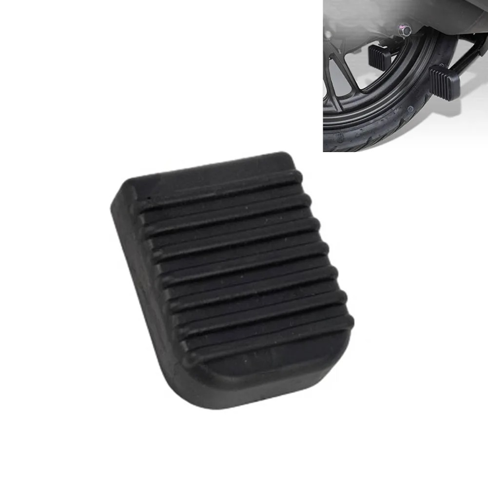 1 stks Zwart Rubber Motorcycle Stand Pad Motorcycle Side Stand Kickstand Voet Extension Ondersteuning Voet Pad Base Motorcycle Accessoire