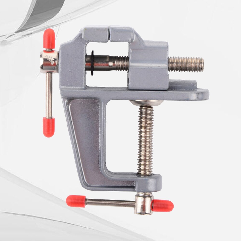 Household Mini Flat Table Vise Clamp-on Bench Vise Tool Portable Manual Bench Clamp for DIY Craft Jewelry Woodworking Carving Mi