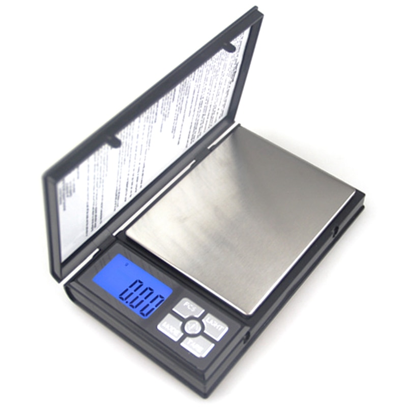 Mini báscula Digital balanza portátil de precisión pantalla LCD joyería balanza laboratorio herramientas de pesaje electrónico