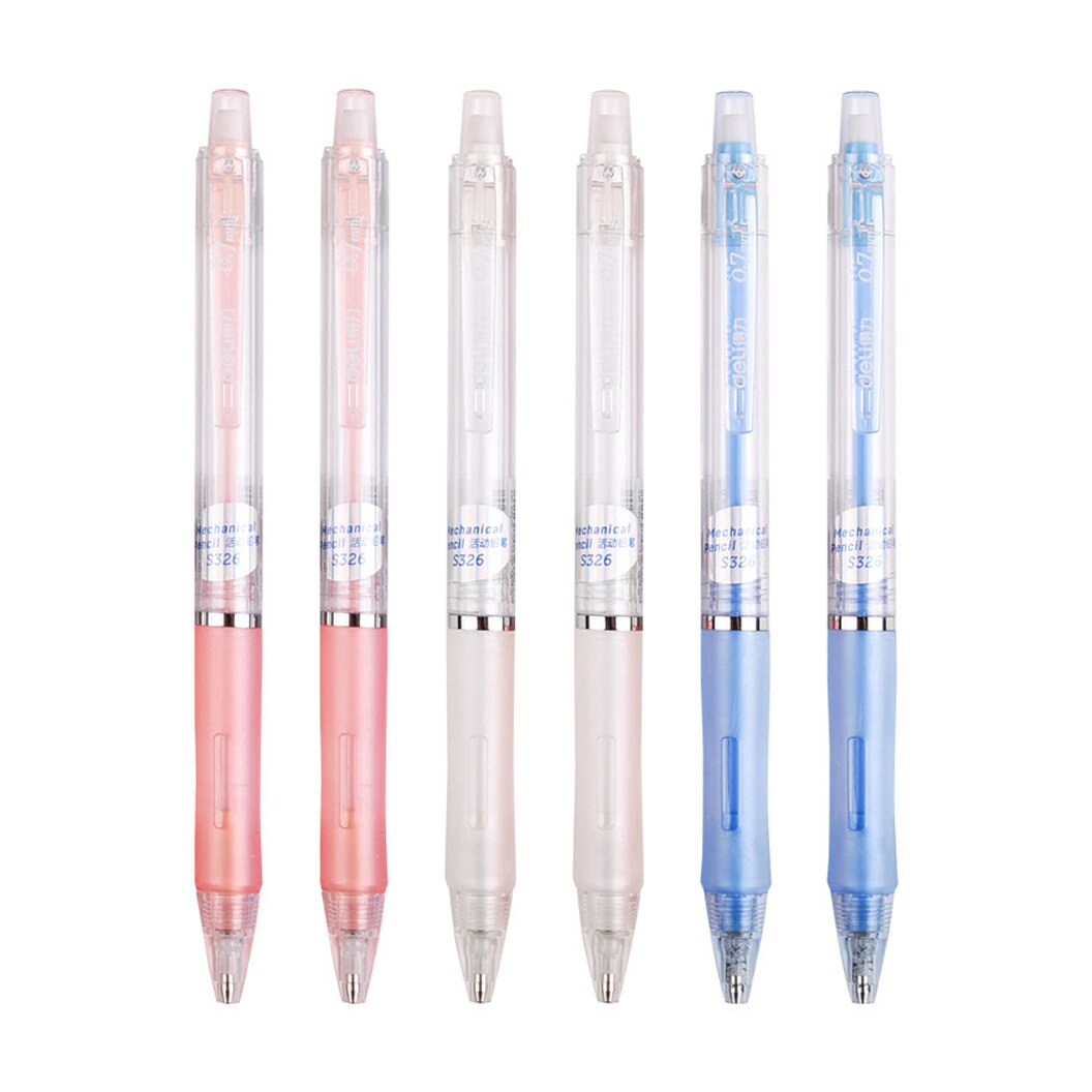 Mechanical Pencil 0.5/0.7mm 2B Cute Plastic Translucent Automatic Pencil Drafting Painting For Student School Office Supplies