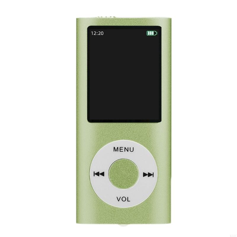 K32C Portable MP3 Music Player Digital LCD Screen Recording FM Radio ebook: verde