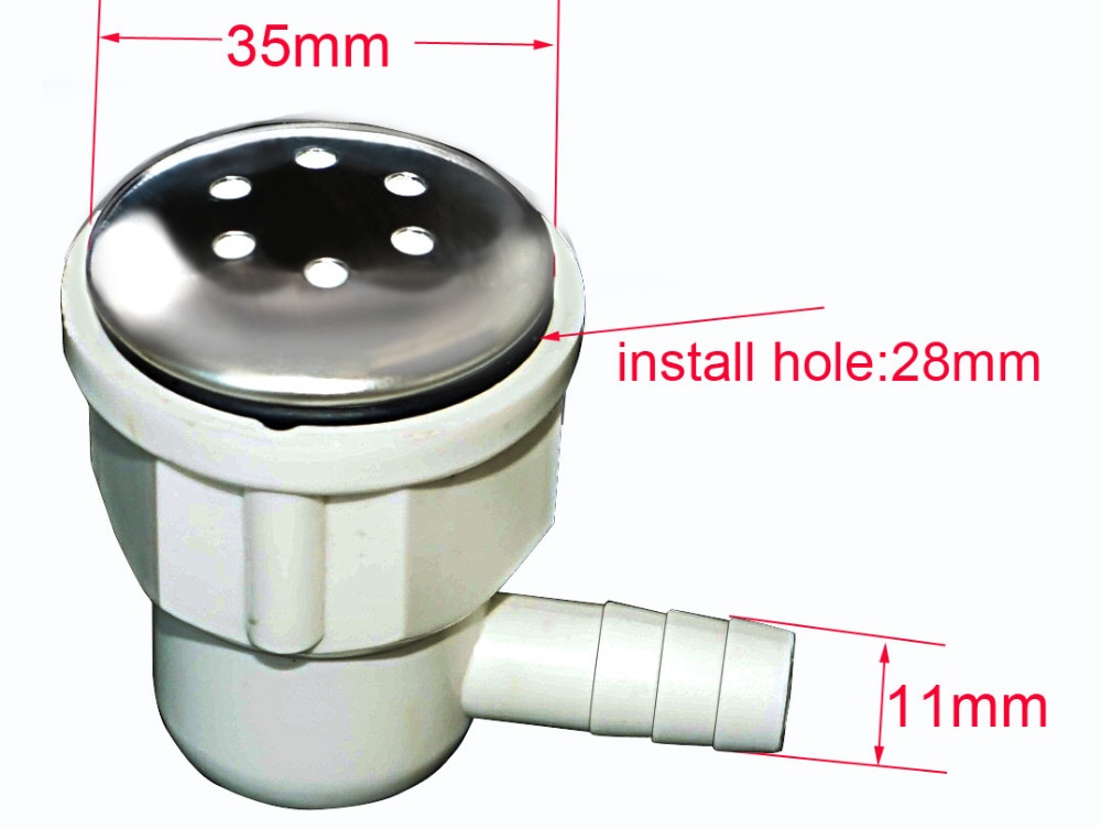 Goedkope badluchtjets, bubbelbad, verchroomde luchtbubbeljet met chromen afwerking, luchtblazer met 6 gaten