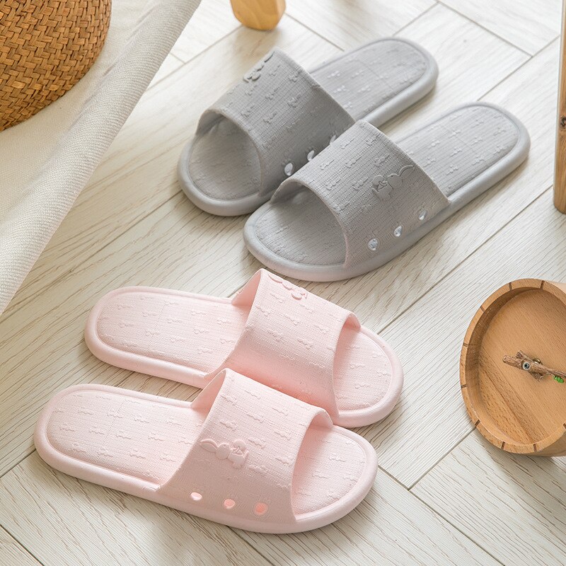Sommer pvc badetøfler hjemme par sandaler indendørs søde bad skridsikre sandaler og hjemmesko strand udendørs sko