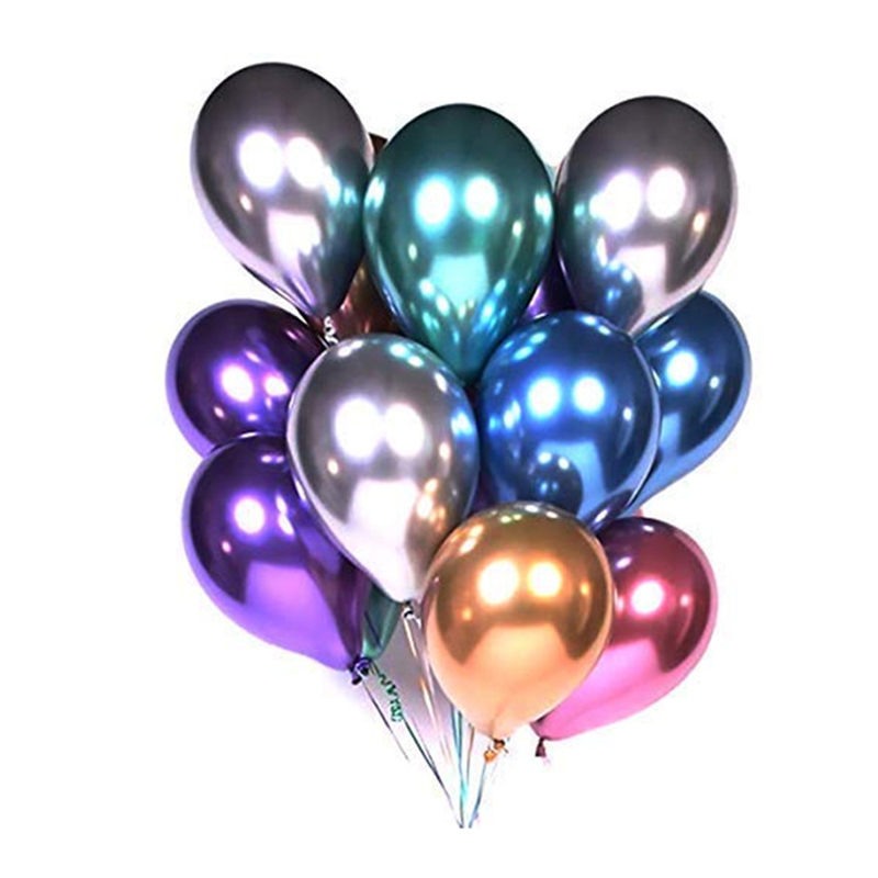 10/20/30 Uds Globos largos látex metálico cromado 260 atado mágico globos giratorios para decoraciones de cumpleaños aniversario de boda: LASER / 10inch