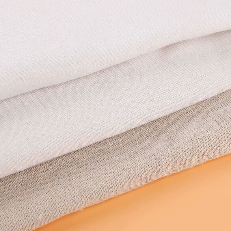 Tela de algodón de imitación de lino en bruto, tejido de lino sólido rugoso, bolsa de almacenamiento de costura DIY y funda de almohada, tela de fondo 50x160cm