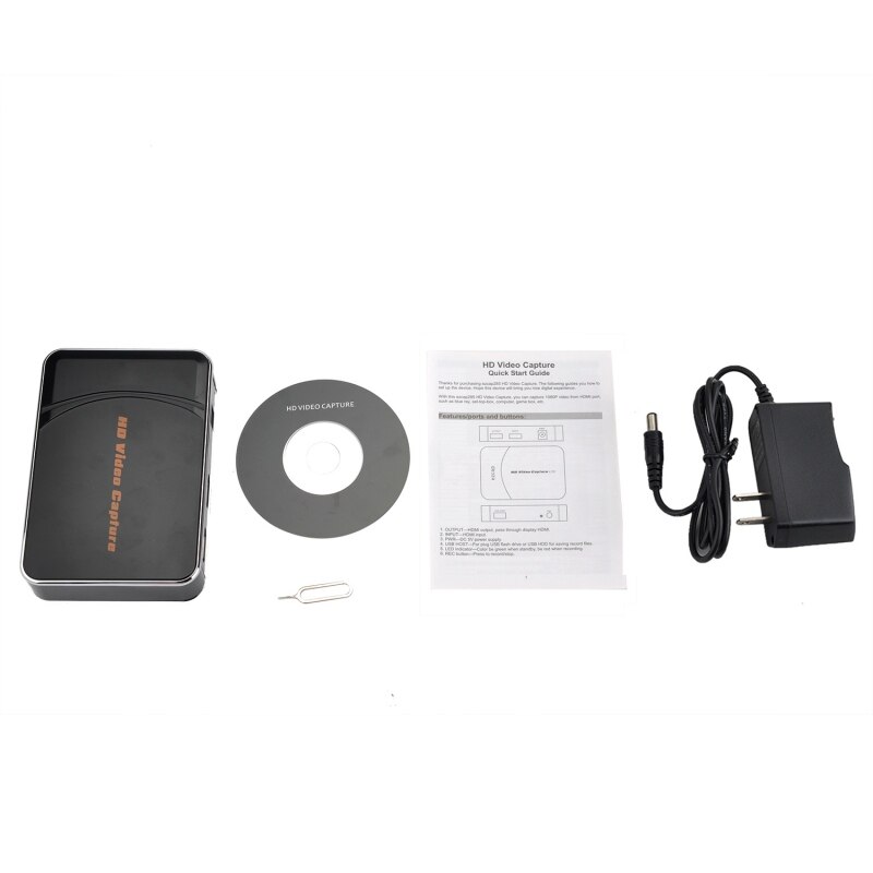 Ezcap 280HB Hd Video Capture Capture 1080P Video Hdmi Input/Output Voor Blue Ray Tv Box Computer, game Doos Etc Met Mic Microfoon