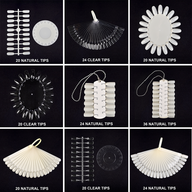 13 Types d'affichage de Nail Art, nuancier rond en forme d'éventail, vernis à ongles Gel acrylique naturel clair, outil d'affichage de formation à la pratique