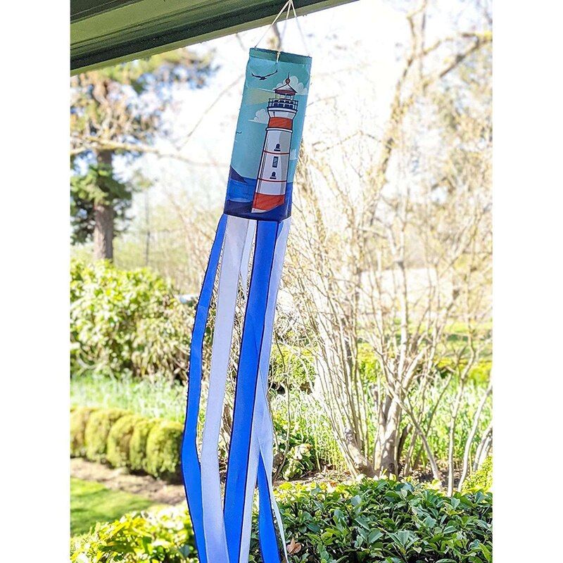 Outdoor Windsock All Weather Measurement Home Vane Windsock Indicator Aviation Monitoring Garden Hanging Decoration