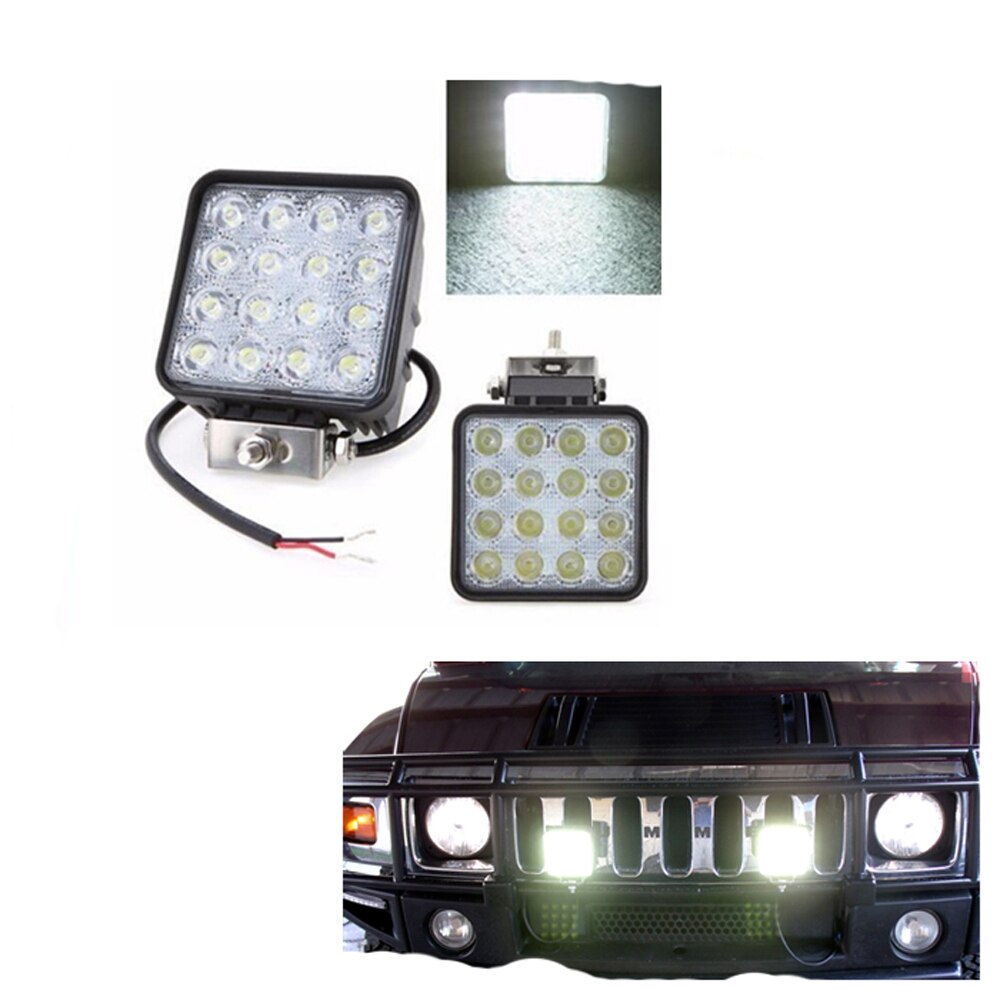 1 Pcs 4 Inch Led Verlichting 48W Flood 12V 24V Rijden Lamp Voor Auto Vrachtwagens Trailer suv Off-Road Boot 4X4 4WD Projector Auto-onderdelen
