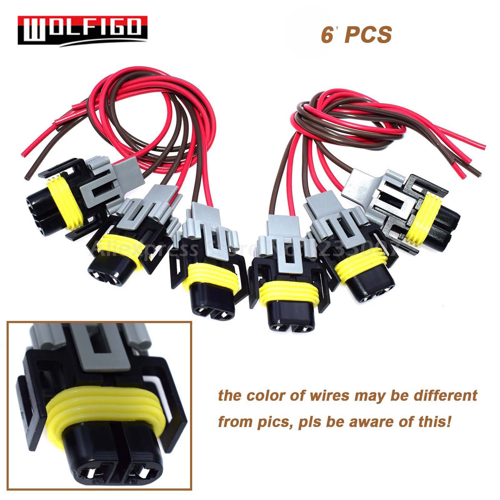 WOLFIGO 1 / 6PCS Vehicle Speed Sensor 2-Way Connector Harness Plug For G-M TPI TBI 700R4 T5 4L60E PT120,PT1634,PT2421,PT2721: 6 PCS