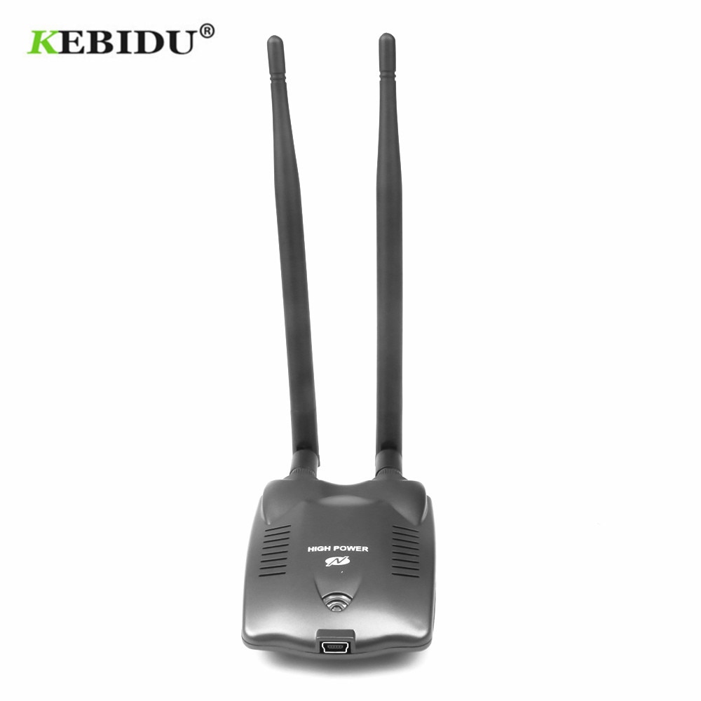 Kebidu 3000Mw Pc Draadloze Access Point Usb Wifi Adapter Lange Bereik BT-N9100 Beini Dual Antenne Ralink KBT001450 Netwerkkaart