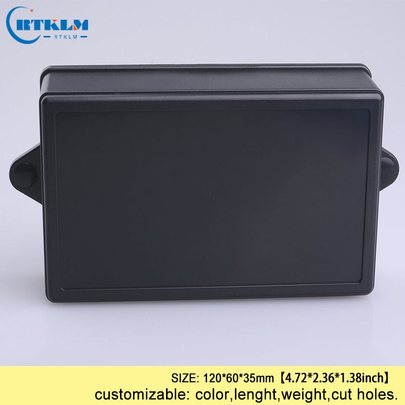 Wandmontage elektronische behuizing abs plastic behuizing producten diy junction box diy speaker plastic behuizing doos 120*60 * 35mm