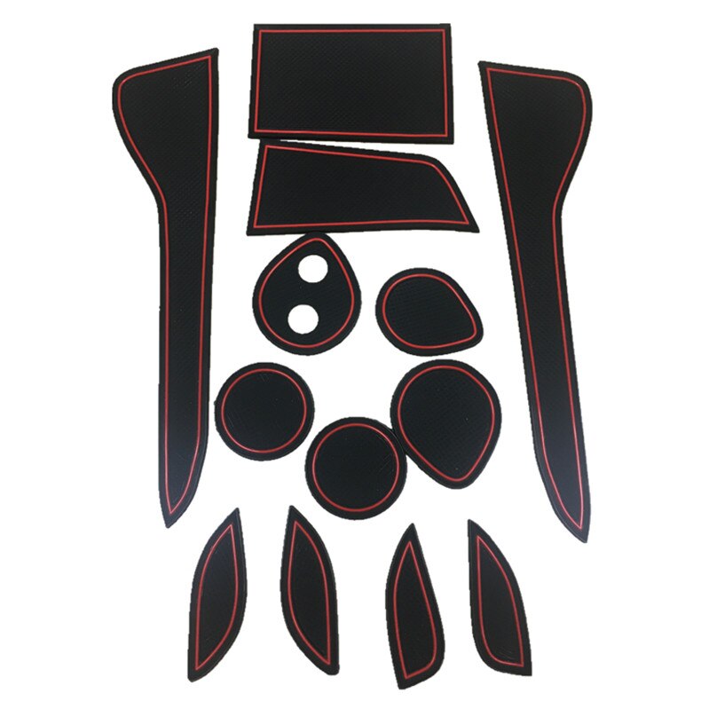 Voor Toyota CHR C-HR accessoires Poort slot pad antislip Cup pad rubber Deur Groef Mat Interieur decoratie trim