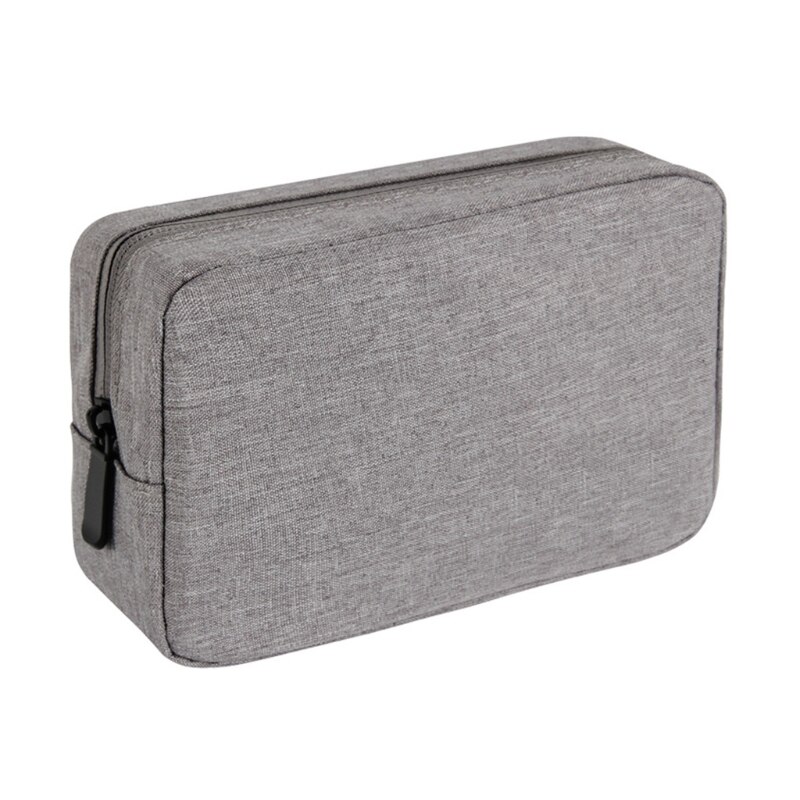 Organizador de la electrónica bolsa organizadora de cables de viaje de poliéster de almacenamiento de Cable de bolsa para Cable USB cargador de ordenador portátil