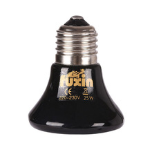 Huisdierverwarmingslamp zwart infrarood keramische emitter warmtelamp huisdierbroedmachine kippen reptielenlamp 25w 50w 75w 100w 220-240v