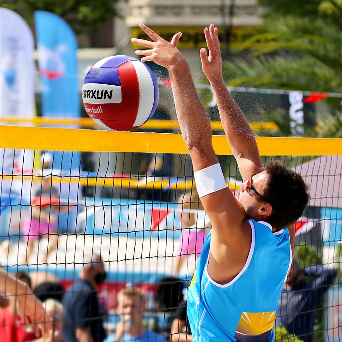 1-delig klassiek duurzaam plus type machinaal genaaid nr. 5-volleybal, de beste sportgenoot voor volwassenen/beginners.