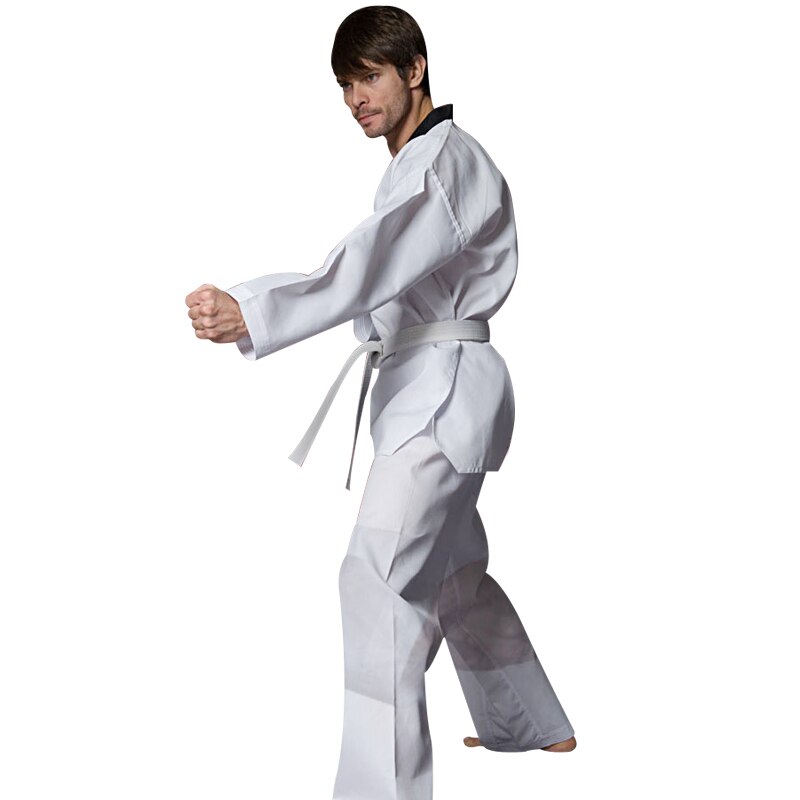 Taekwondo Dobok Protector Uniform Stripe Clothes Long-Sleeve Karate Suit WTF Dedicated Child and Adult