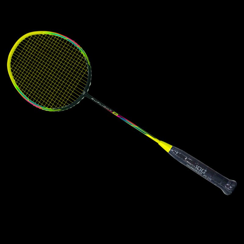 Ultra-light Badminton Racket Full Carbon 69g 7U High Pound Carbon Badminton Racket Carbon Fiber With Bag And -40: Yellow