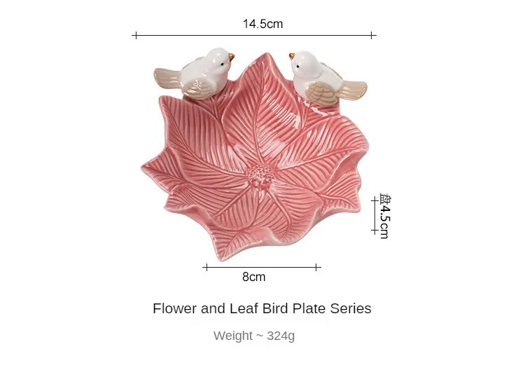 Nette Vogel Tablett Keramik Schmuck Lagerung Tabletts Kreative Regal Dim Sum Dessert Platte Wohnkultur Tee Tisch Desktop Dekoration Schüssel