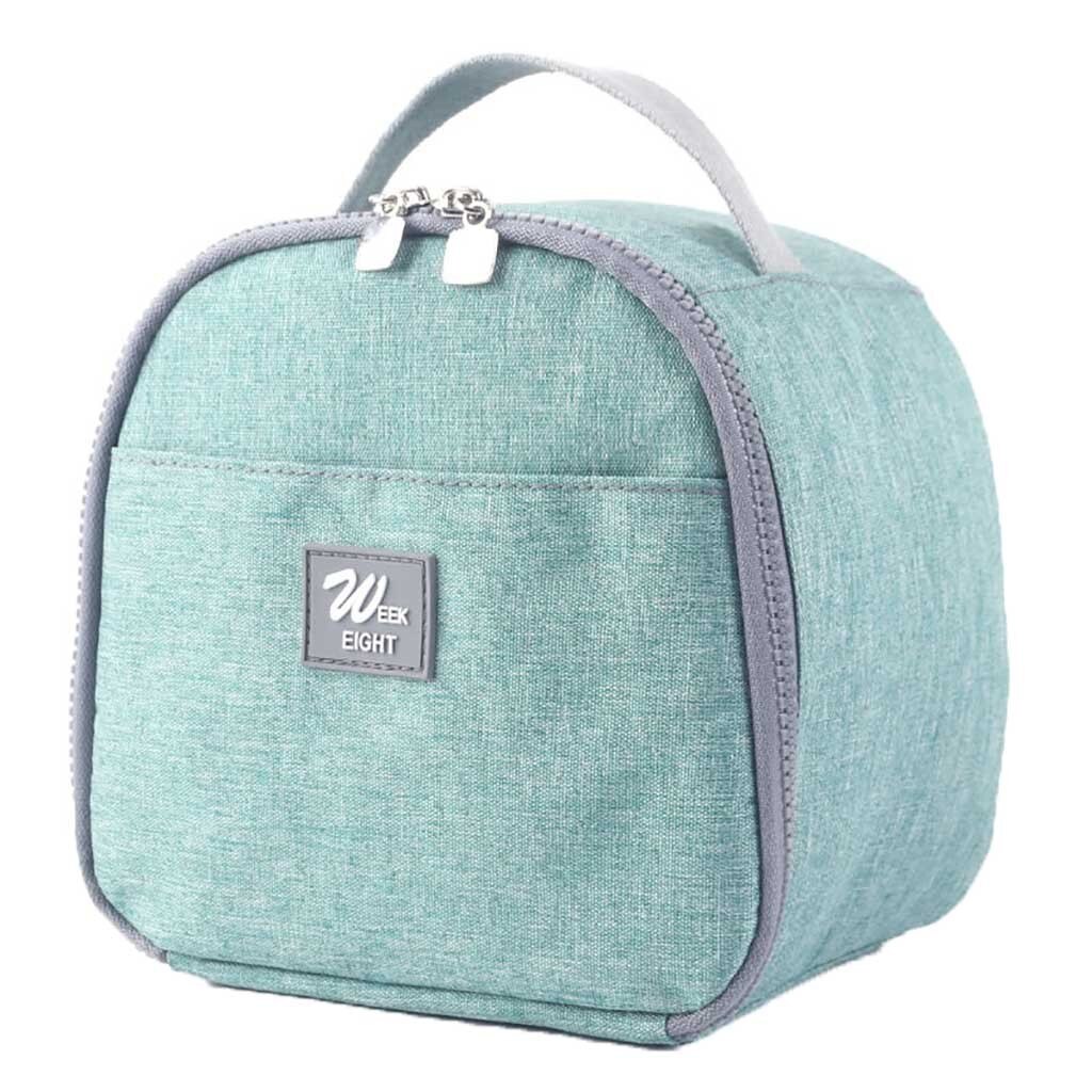 Portable Insulated Thermal Cooler Lunch Box Bento Tote Storage Bag Case Picnic lunch bags for women loncheras para mujer #40: Green