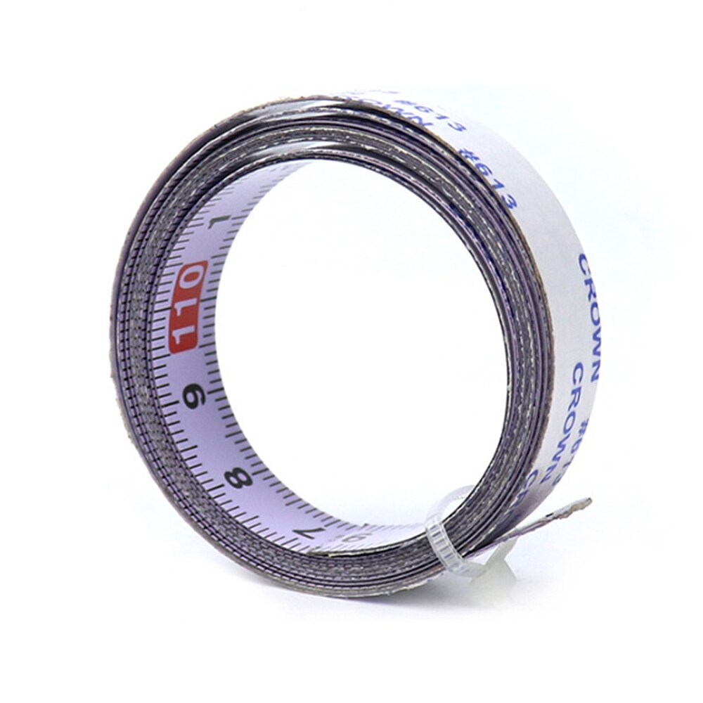 2M Miter Track Tape Measure Self Adhesive Metric Steel Ruler Miter Saw Scale For Router Table Saw Band Saw Woodworking Tool