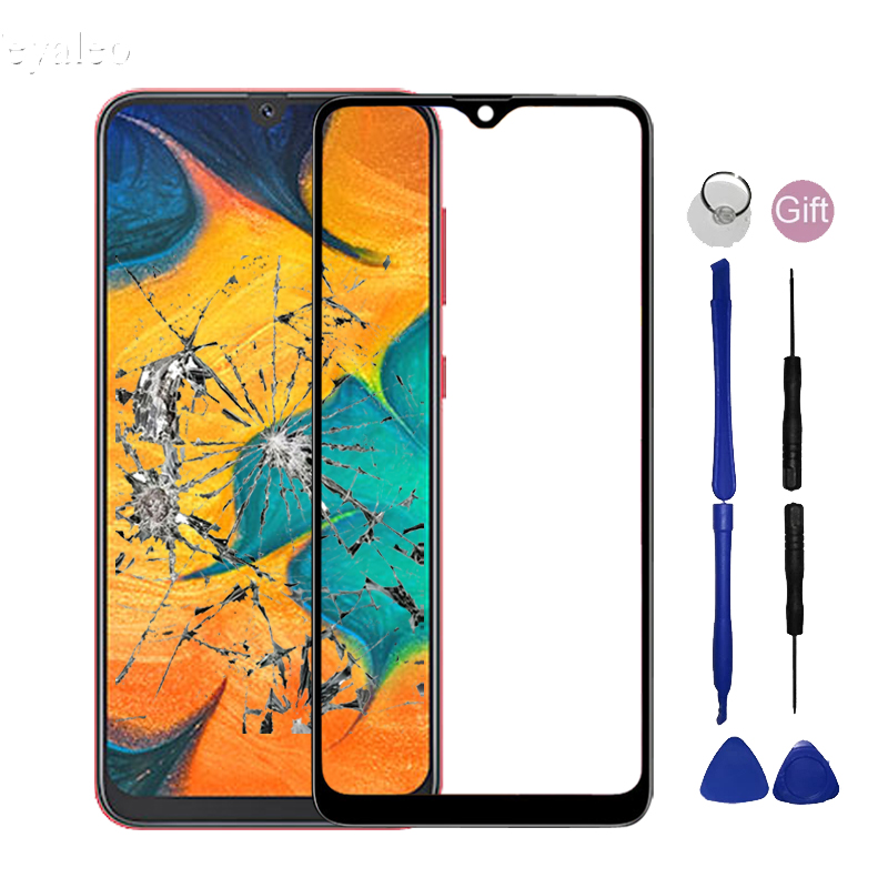 Voor Samsung Galaxy A30 A30S Voorpaneel Voor Samsung Galaxy Een 20 30S A305F A307F Touch Screen Buitenste Glas niet Lcd Display Sensor