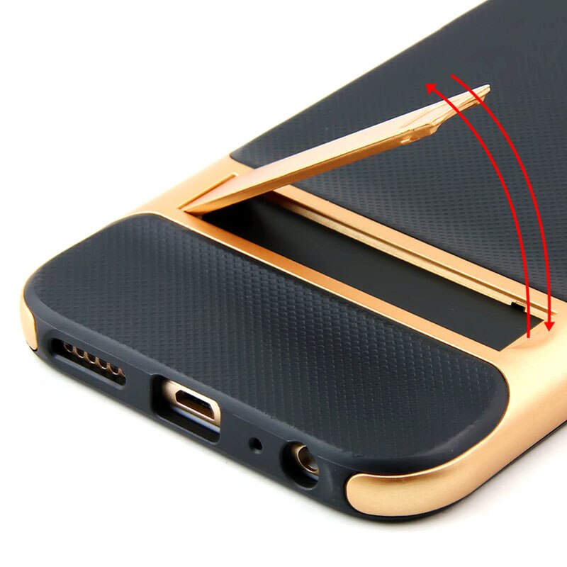 Armor Cover Cases for Huawei P10 P 10 Plus Case Silicone Cover 3D Kickstand Hybrid 360 Protection Cell Phone Back Fundas Carcasa