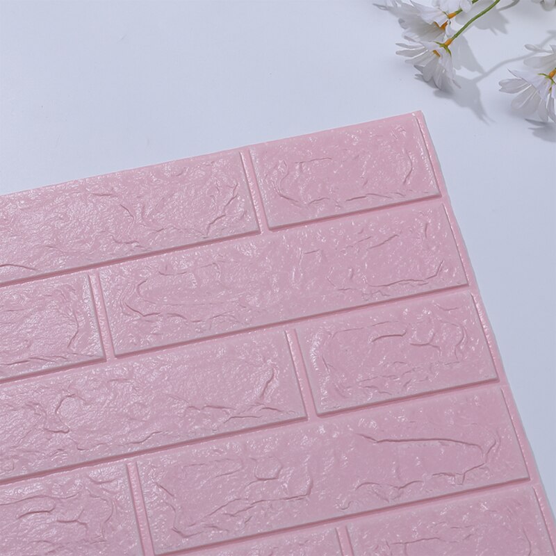 10pcs 3D Wall Stickers Self Adhesive Foam Wallpaper Home Decor Living Room Bedroom House Decoration Bathroom Soft Wall Panels: 4