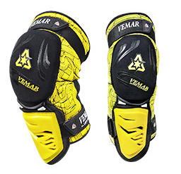 Vemar – genouillères et coudières de Protection pour Moto, coussinet de Protection pour vtt et UTV: Yellow