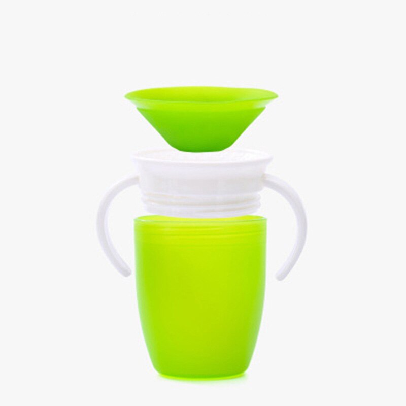 Baby Cup 360 Degrees Rotated With Double Handle Trainning Feeding Safe Leakproof Cup Children Baby Water Bottle