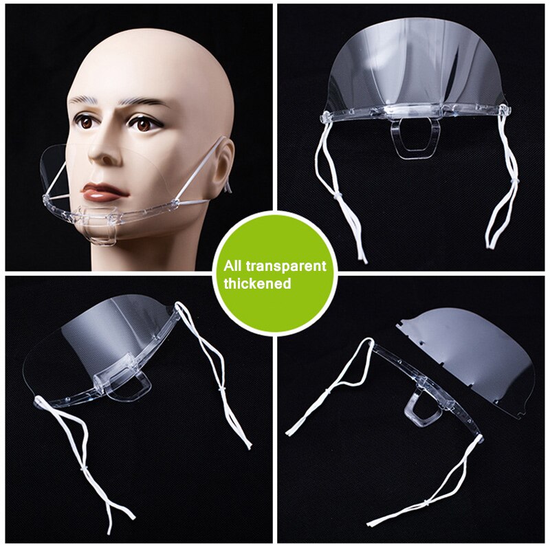 Transparente Masken Anti Speichel Kunststoff Küche Maske Restaurant Masken Küche Werkzeuge Für Gastronomie Lebensmittel Hotel