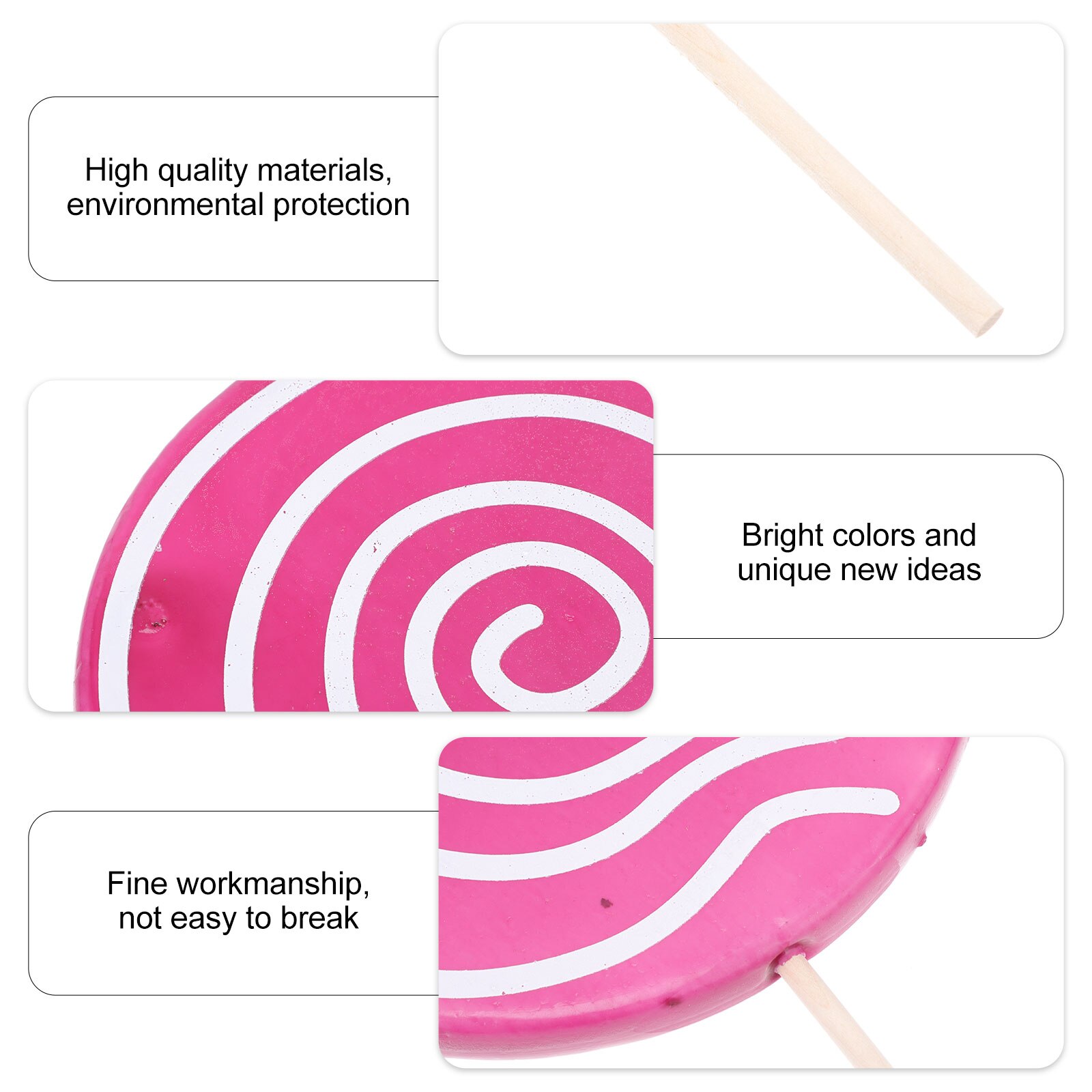 2pcs Realistic Simulation Lollipop Props Photo Props Lollipop Scene Adornments