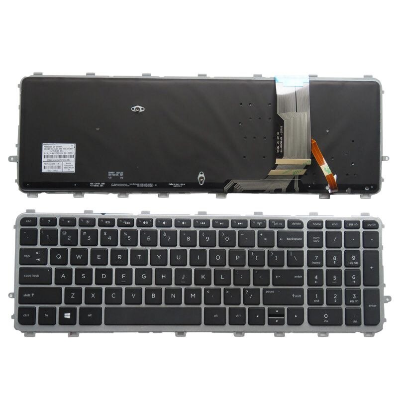 YALUZU English Backlit Keyboard for HP ENVY 17t-j000 15-j000ea 15-j003la 6037B0082701 720244-161 17-j184na 17-j184nr: Default Title