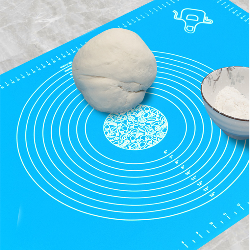Oversized Siliconen Non-stick Kneden Deeg Maken Gebak Antislip Mat Met Schaal Siliconen Snijplank Keuken Tool