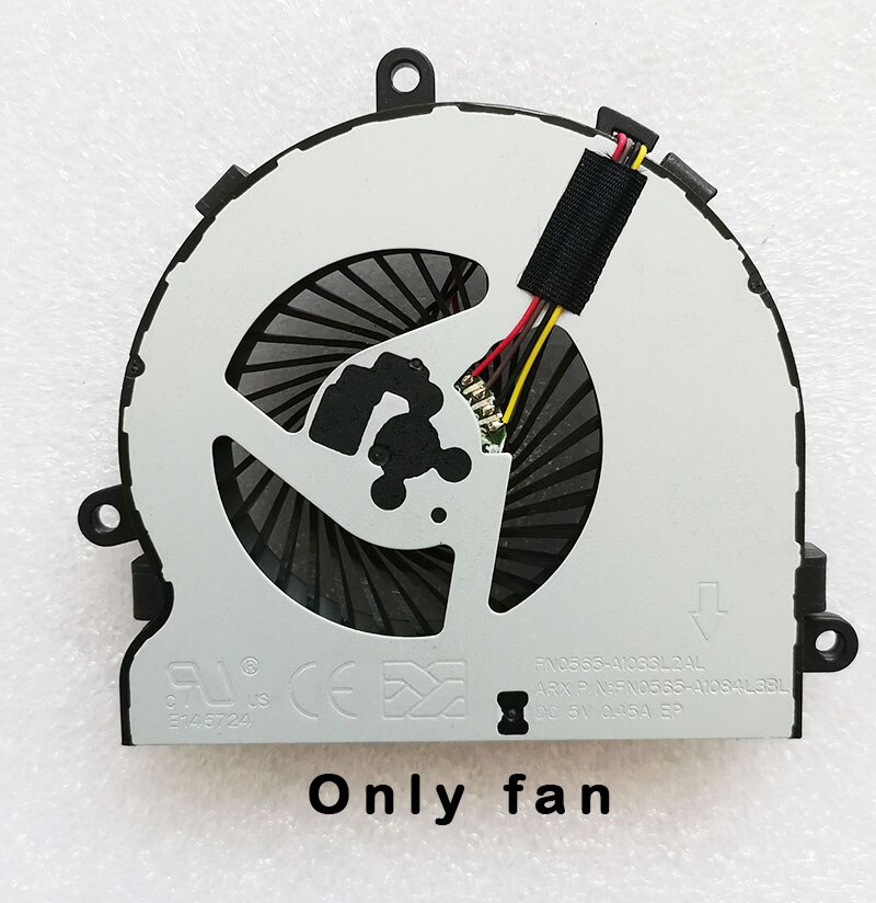 Laptop Cpu Cooling Heatsink Fan Koeler Radiator Voor Hp 15-BW 255 G6 TPN-C129 TPN-C130 925018-001 Dc 5V 0.5A 4PIN: only fan